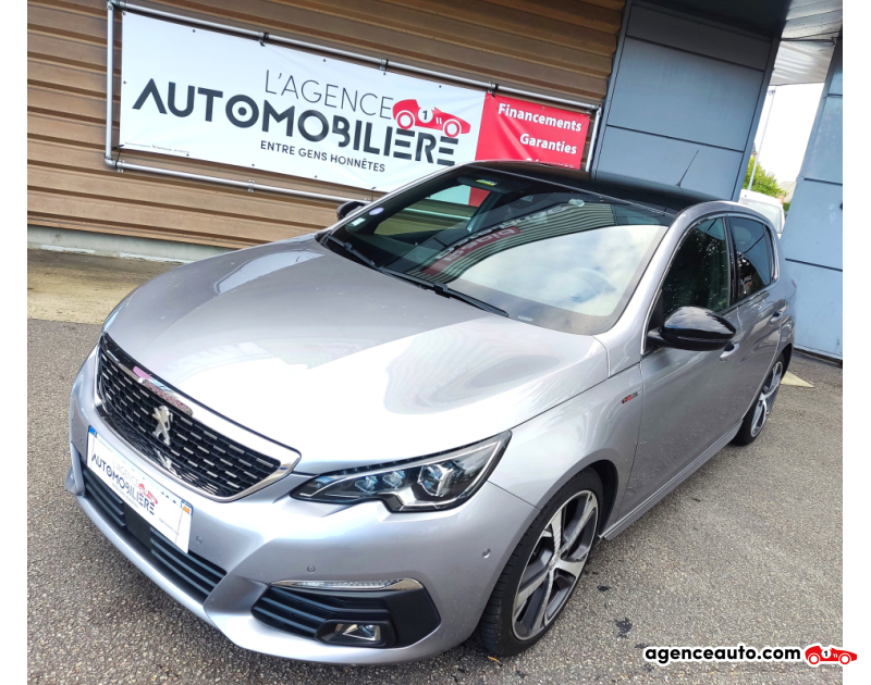 Achat voiture occasion, Auto occasion pas cher | Agence Auto Peugeot 308 GENERATION-II 1.2  130 GT LINE EDITION EAT BVA START-STOP Gris Année 2019 Automatique Essence