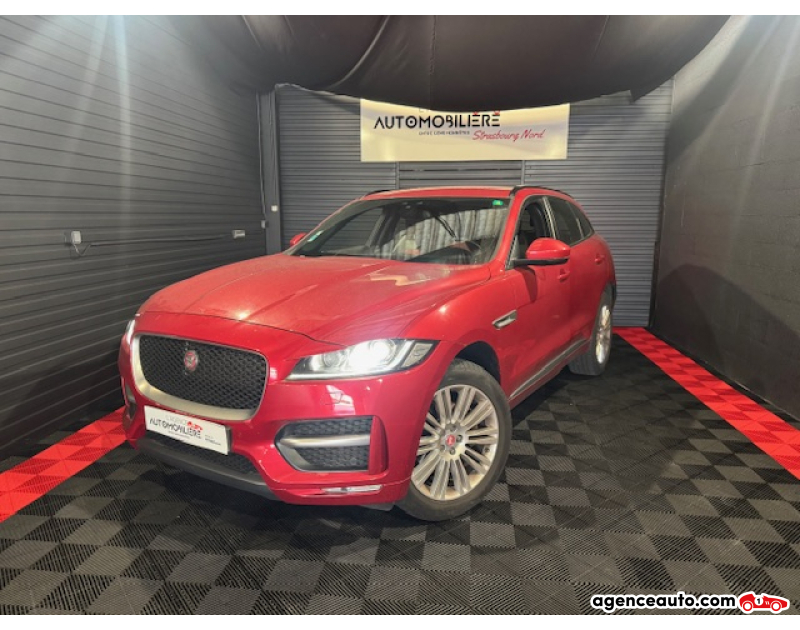 Achat voiture occasion, Auto occasion pas cher | Agence Auto Jaguar F-Pace 30d 3.0 D V6 300 BVA8 R-Sport 4 Roue Motrices - Caméra - Hayon Électrique Rouge Année 2016 Automatique Diesel
