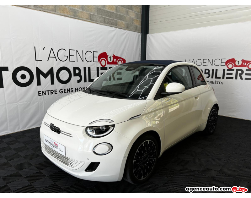 Compra de Coches Usados, Coches Usados Baratos %'|'% Agence Auto Fiat 500 500E IconPlus 118ch 42Kwh Blanc Año 2022 Automatique Électrique