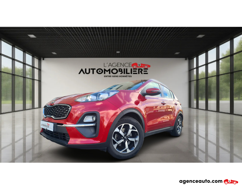Compra de Coches Usados, Coches Usados Baratos %'|'% Agence Auto Kia Sportage IV (2) 1.6 CRDI 136 ISG ACTIVE 2WD Rouge Año 2021 Manuelle Diesel