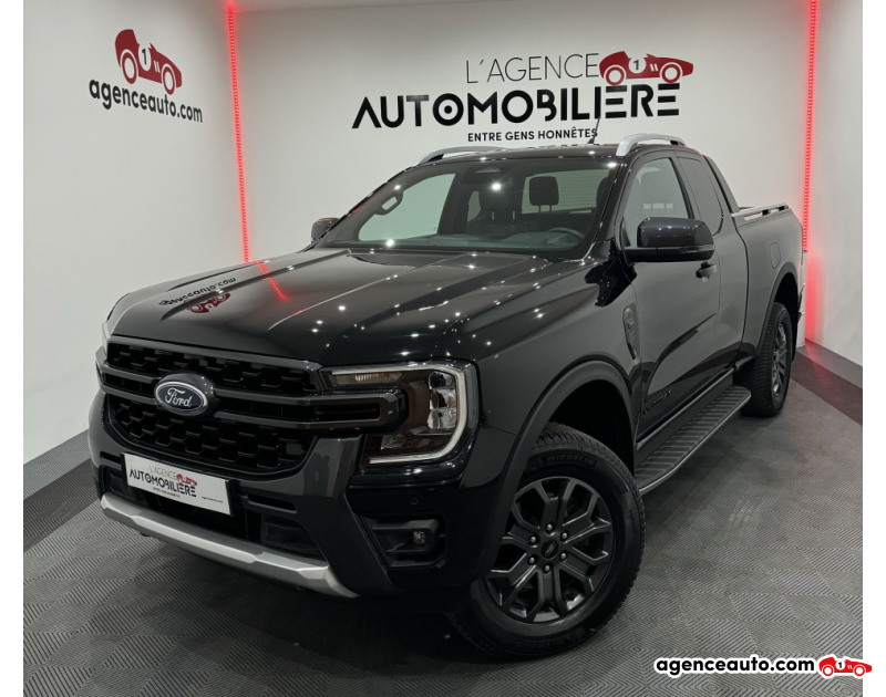 Compra de Coches Usados, Coches Usados Baratos %'|'% Agence Auto Ford Ranger RANGER IV WILDTRAK 4X4 2.0D ECOBLUE 205CV BVA10 SUPER CAB ATTELAGE/CAMERA/TVA RECUP/34 992 € HT Noir Año 2023 Automatique Diesel