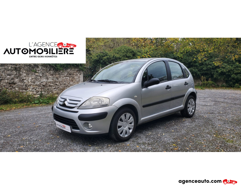 Aankoop Gebruikte Auto, Goedkope Gebruikte Auto | Agence Auto Citroen C3 1.6 16S Pack Clim Argent Jaar 2007 Manuelle Essence