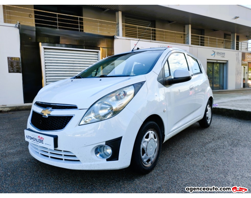 Compra de Coches Usados, Coches Usados Baratos %'|'% Agence Auto Chevrolet Spark 1.0 68 LS Blanc Año 2012 Manuelle Essence