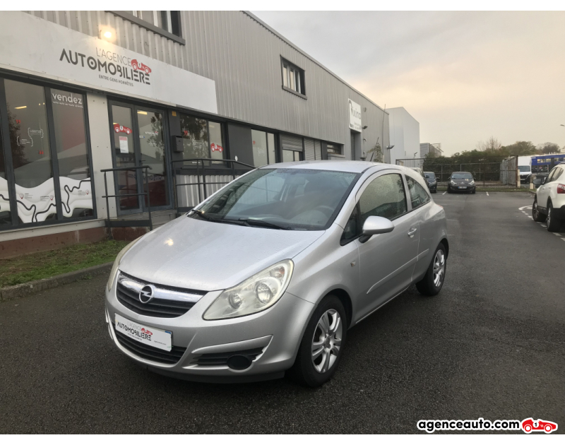 Achat voiture occasion, Auto occasion pas cher | Agence Auto Opel Corsa 1.2 i 16V Twinport 80 cv CAR PLAY Gris Année 2007 Manuelle Essence