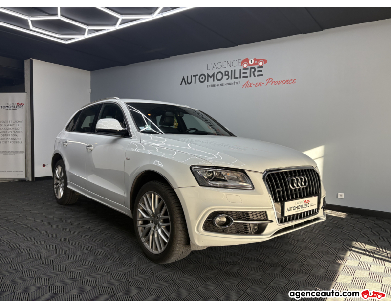 Achat voiture occasion, Auto occasion pas cher | Agence Auto Audi Q5 3.0 TDI V6 Quattro S-Tronic7 258 ch – Finition S-Line Blanc Année 2016 Automatique Diesel