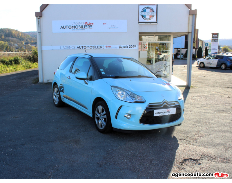 Achat voiture occasion, Auto occasion pas cher | Agence Auto Citroen DS3 1.6 e-HDi 90 Airdream So Chic Bleu Année 2011 Manuelle Diesel