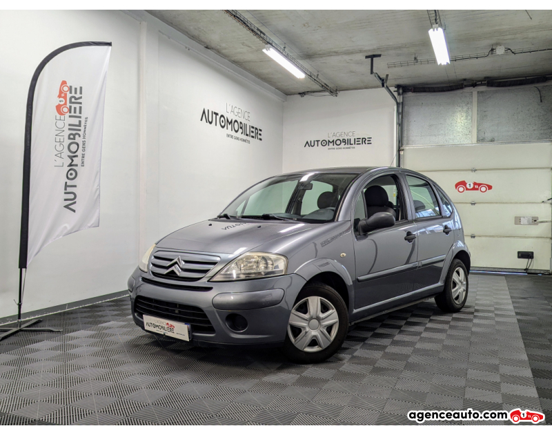 Achat voiture occasion, Auto occasion pas cher | Agence Auto Citroen C3 1.1 Classic 60CH Gris Année 2009 Manuelle Essence