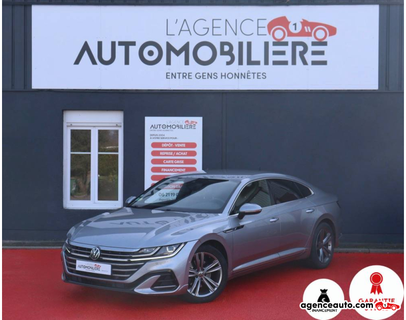 Gebrauchtwagenkauf, Günstige Gebrauchtwagen | Automobilienagentur Volkswagen Arteon 2.0 TDi 150 R-Line DSG7 (Caméra, Carplay, Sièges chauffants...) Gris Jahr 2020 Automatique Diesel