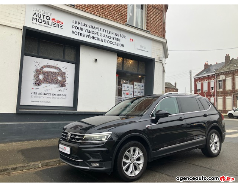 Gebrauchtwagenkauf, Günstige Gebrauchtwagen | Automobilienagentur Volkswagen Tiguan Allspace II 2.0 TDi 16V BMT 4Motion DSG7 150 cv Boîte auto Noir Jahr 2018 Automatique Diesel