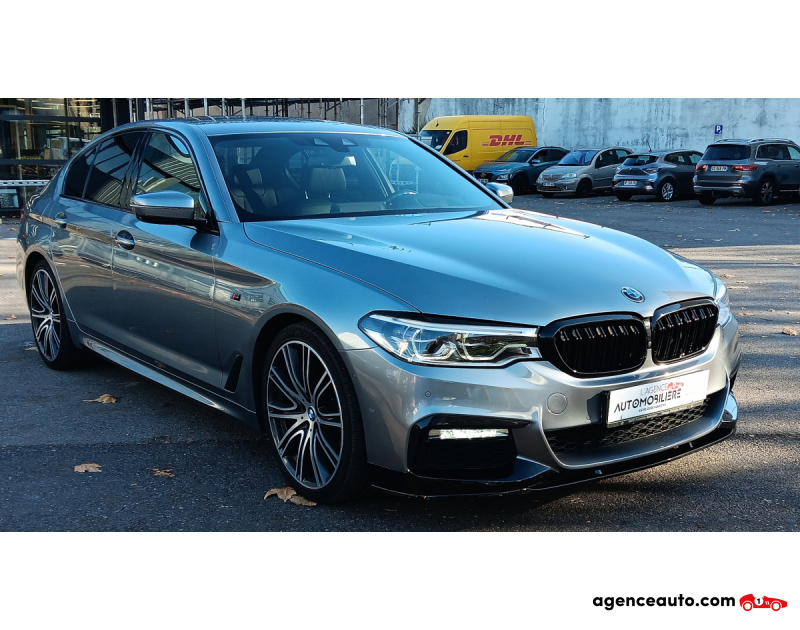 Achat voiture occasion, Auto occasion pas cher | Agence Auto Bmw Série 5 520d 2.0d 190cv PackM G30 Gris Année 2018 Automatique Diesel