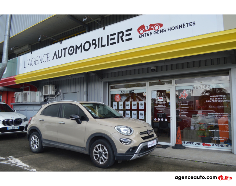 Achat voiture occasion, Auto occasion pas cher | Agence Auto Fiat 500X 1.3 FireFly Turbo T4 150ch Cross DCT Beige Année 2020 Automatique Essence