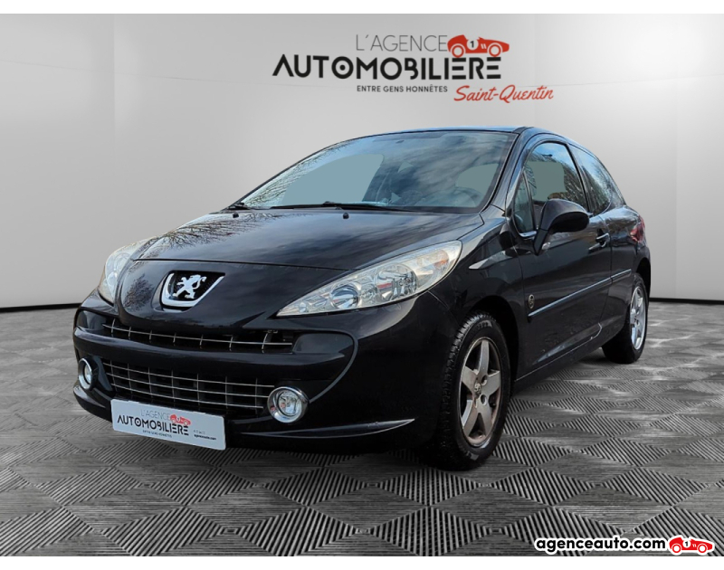 Achat voiture occasion, Auto occasion pas cher | Agence Auto Peugeot 207 1.4 VTI 95 SERIE 64 Noir Année 2008 Manuelle Essence