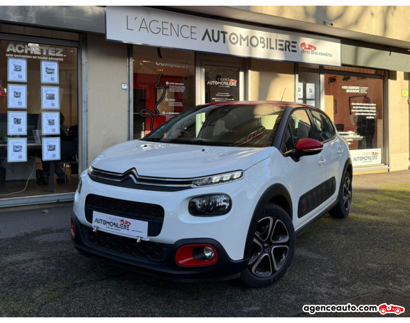 Achat voiture occasion, Auto occasion pas cher | Agence Auto Citroen C3 C3 III 1.2 PURETECH 110 S&S SHINE Blanc Année 2018 Manuelle Essence