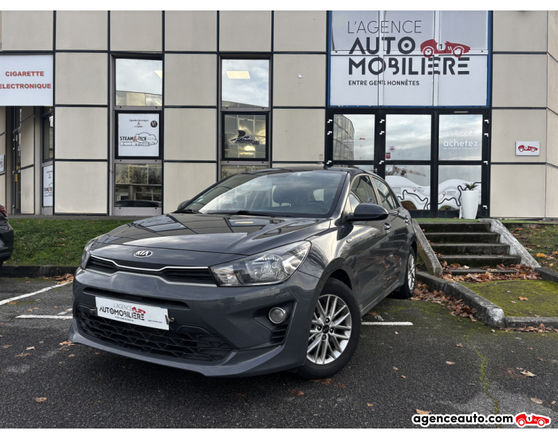 Compra de Coches Usados, Coches Usados Baratos %'|'% Agence Auto Kia Rio 1.0 t-gdi 100 ch active - entretien kia - carplay - camera de recul Gris Año 2021 Manuelle Essence