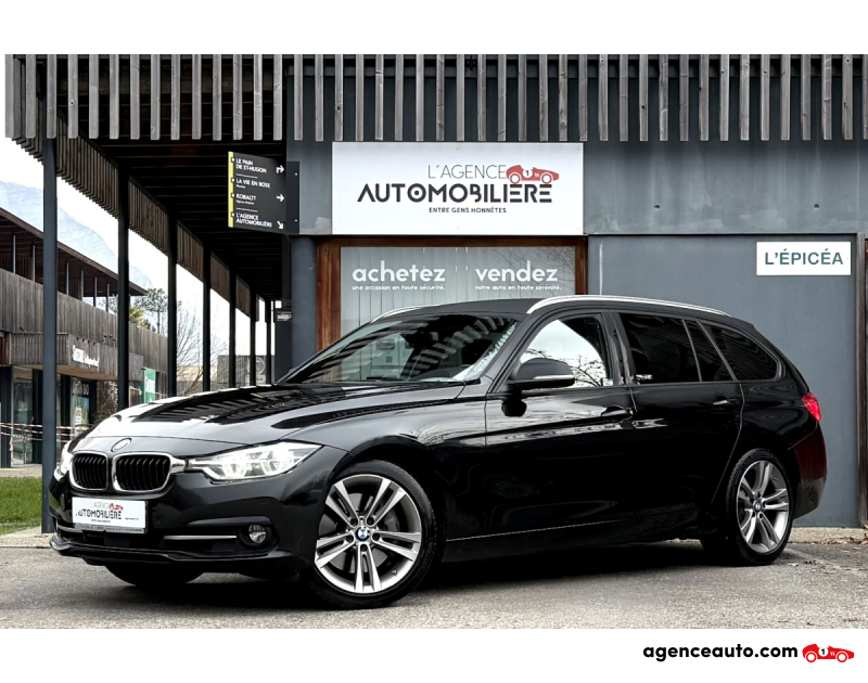 Achat voiture occasion, Auto occasion pas cher | Agence Auto Bmw Série 3 (f31) LCI Touring 340i xDrive 326ch Sport BVA / Sièges arrière chauffants - Volant chauffant Noir Année 2019 Automatique Essence