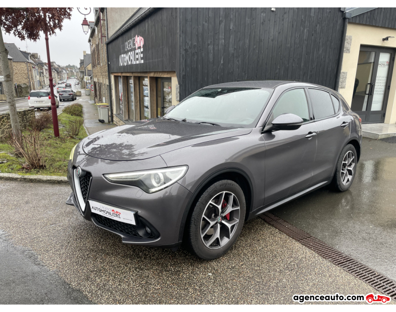 Achat voiture occasion, Auto occasion pas cher | Agence Auto Alfa Romeo STELVIO 2.2 180 CH AT8 SPORT EDITION Gris Année 2018 Automatique Diesel
