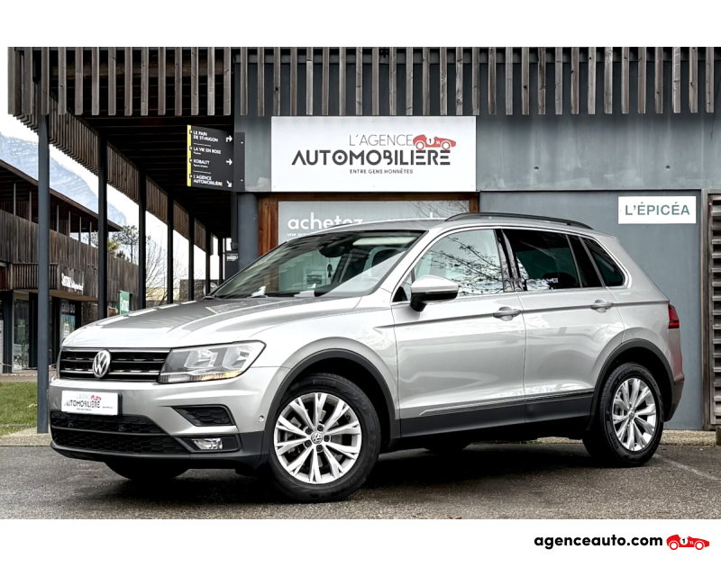 Achat voiture occasion, Auto occasion pas cher | Agence Auto Volkswagen Tiguan II (2) 2.0 TDi 150ch Confortline Gris Année 2018 Manuelle Diesel