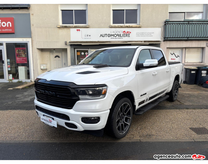 Achat voiture occasion, Auto occasion pas cher | Agence Auto Dodge Ram 1500 5.7 V8 395 cv - Double cabine - Sport Blanc Année 2021 Automatique Essence