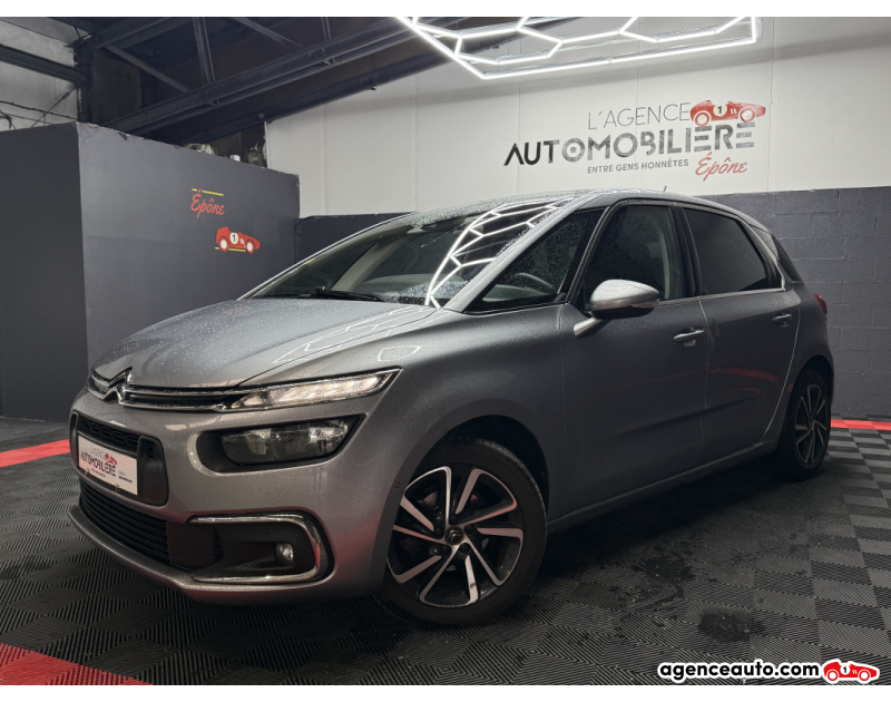 Aankoop Gebruikte Auto, Goedkope Gebruikte Auto | Agence Auto Citroen C4 Spacetourer 1.6 BLUEHDI RIPCURL Gris Jaar 2018 Automatique Diesel