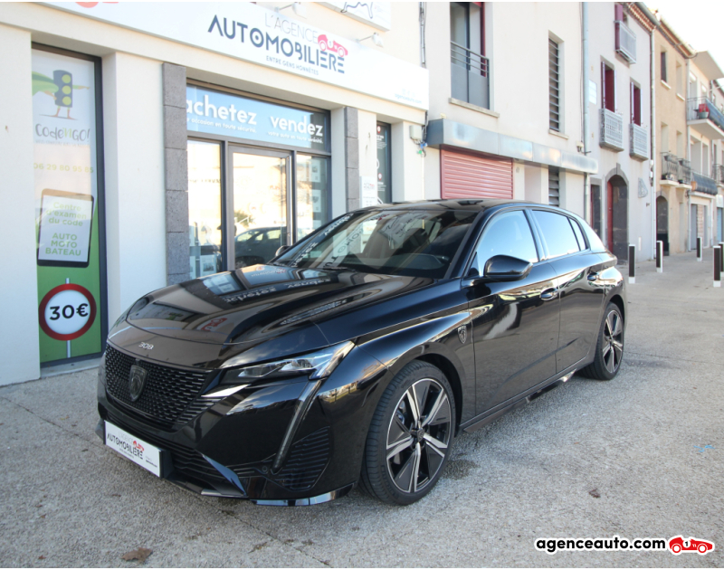 Achat voiture occasion, Auto occasion pas cher | Agence Auto Peugeot 308 GT 130 EAT8 Toit ouvrant - Focal - camera 360 Noir Année 2025 Automatique Diesel