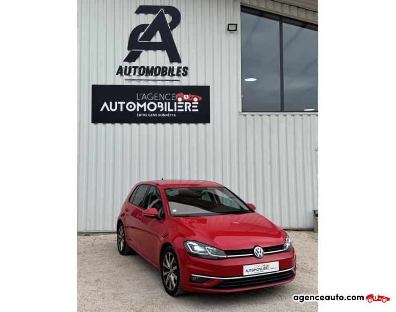 Aankoop Gebruikte Auto, Goedkope Gebruikte Auto | Agence Auto Volkswagen Golf 1.4 TFSI DSG7 PHASE 2 - 150cv CARAT Rouge Jaar 2017 Automatique Essence