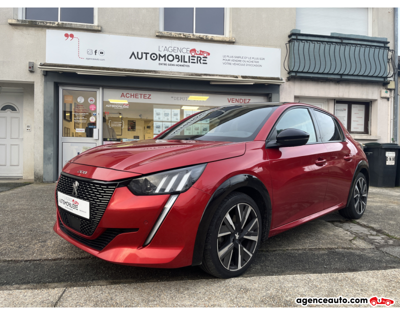 Achat voiture occasion, Auto occasion pas cher | Agence Auto Peugeot 208 1.5 BlueHDi S&S 100cv Gt Line 5 portes Rouge Année 2021 Manuelle Diesel