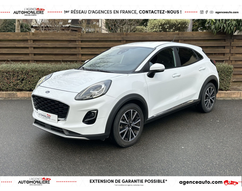 Achat voiture occasion, Auto occasion pas cher | Agence Auto Ford Puma II 1.0 FLEXIFUEL 125 CH TITANIUM DESIGN Blanc Année 2021 Manuelle Essence