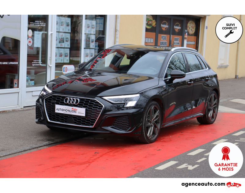 Compra de Coches Usados, Coches Usados Baratos %'|'% Agence Auto Audi A3 Sportback 2.0 TDI 200 S-Line Quattro S-Tronic (B&O, Méplat) Noir Año 2023 Automatique Diesel