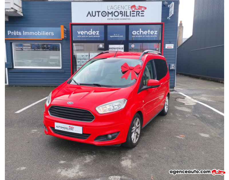 Compra de Coches Usados, Coches Usados Baratos %'|'% Agence Auto Ford Tourneo Courier Combi 5 places 1.6 TDi 95 ch BVM5 Titanium Rouge Año 2014 Manuelle Diesel