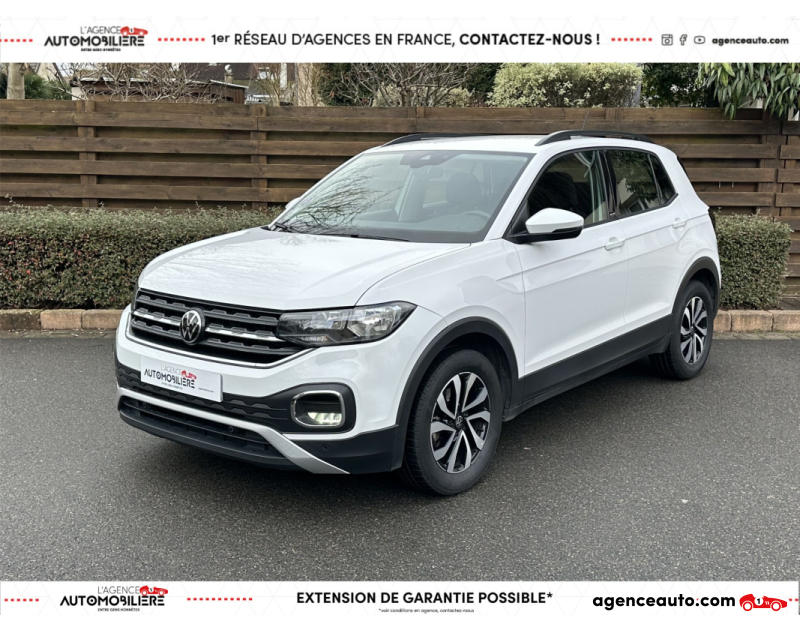 Aankoop Gebruikte Auto, Goedkope Gebruikte Auto | Agence Auto Volkswagen T-Cross 1.0 TSI 110 CH ACTIVE Blanc Jaar 2021 Manuelle Essence