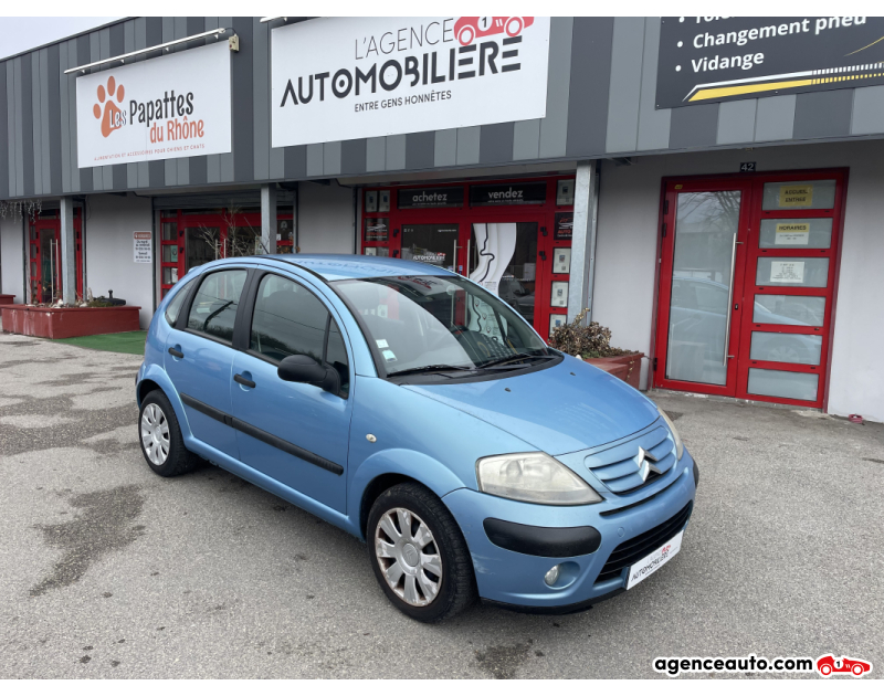 Achat voiture occasion, Auto occasion pas cher | Agence Auto Citroen C3 1.4 i 16V Sensodrive 90 cv Boîte auto Bleu Année 2008 Automatique Essence