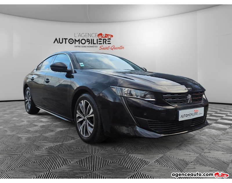 Achat voiture occasion, Auto occasion pas cher | Agence Auto Peugeot 508 1.5 BLUEHDI 130 S&S ALLURE EAT8 - Toit Ouvrant - Full entretien Noir Année 2020 Automatique Diesel