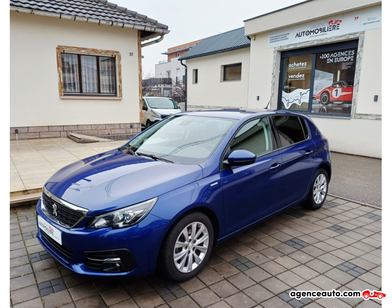 Achat voiture occasion, Auto occasion pas cher | Agence Auto Peugeot 308 1.5 HDI Style 130 CV Bleu Année 2018 Manuelle Diesel