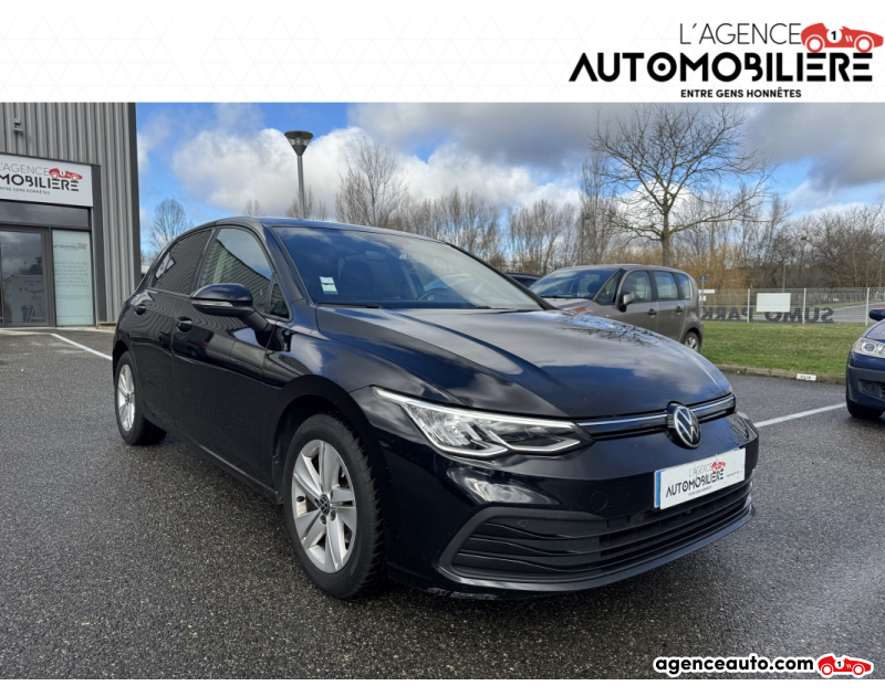 Achat voiture occasion, Auto occasion pas cher | Agence Auto Volkswagen Golf 2.0 TDI 150CH LIFE Noir Année 2020 Automatique Diesel