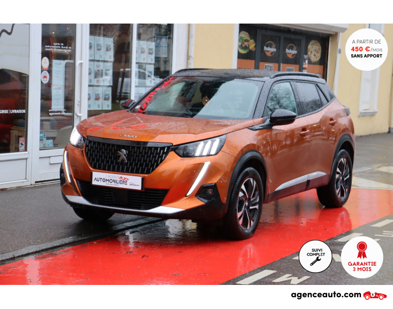 Achat voiture occasion, Auto occasion pas cher | Agence Auto Peugeot 2008 II 1.5 BlueHDI 100 GT-Line BVM (Suivi full Peugeot, CarPlay, Caméra) Orange Année 2020 Manuelle Diesel