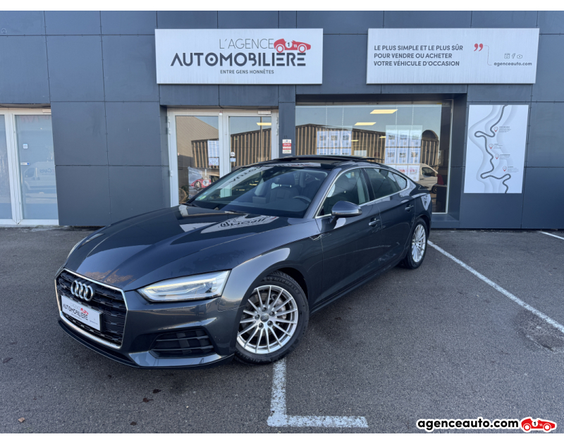 Achat voiture occasion, Auto occasion pas cher | Agence Auto Audi A5 Sportback V6 3.0l TDI 218cv Quattro S Tronic 7 Attelage Toit Ouvrant Gris Année 2017 Automatique Diesel
