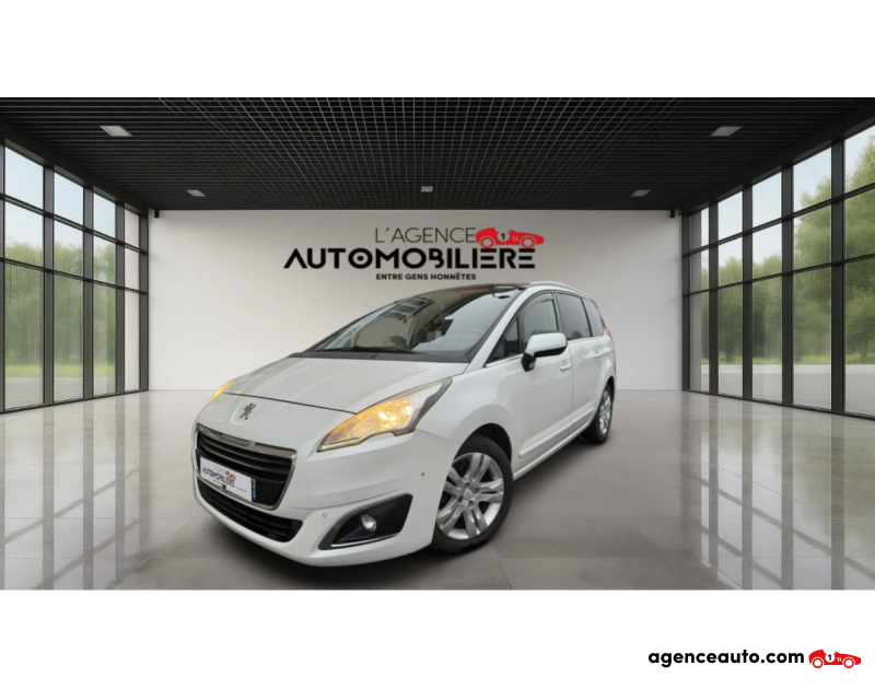 Gebrauchtwagenkauf, Günstige Gebrauchtwagen | Automobilienagentur Peugeot 5008 2.0 HDI 150 FAP ALLURE 7PL Blanc Jahr 2014 Manuelle Diesel