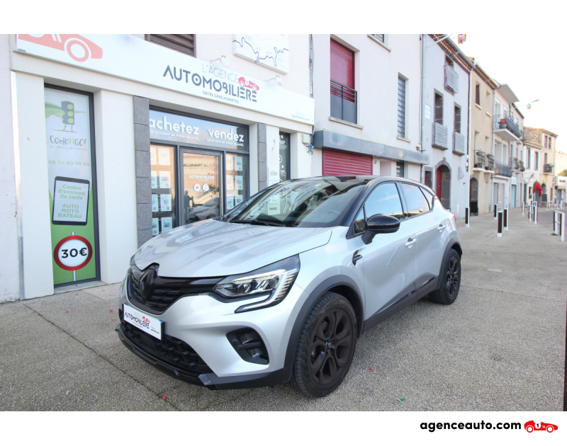 Achat voiture occasion, Auto occasion pas cher | Agence Auto Renault Captur MILD HYBRID 160cv Rive Gauche - Caméra, toit ouvrant, volant chauffant Gris Année 2023 Automatique Essence
