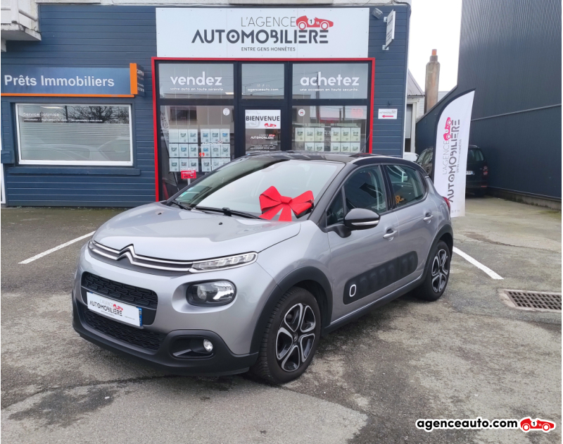 Compra de Carros Usados, Carros Usados Baratos | Auto Immo Citroen C3 1.5 BlueHdi 100ch BVM5 SHINE (CT Vierge) Gris Ano 2019 Manuelle Diesel