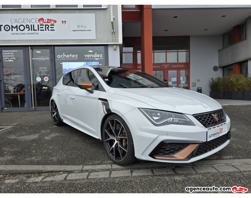 Achat voiture occasion, Auto occasion pas cher | Agence Auto Seat Leon II Cupra 2.0 TSI 16V DSG7 290 cv Blanc Année 2019 Automatique Essence