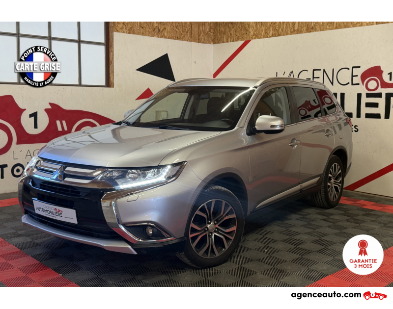 Achat voiture occasion, Auto occasion pas cher | Agence Auto Mitsubishi Outlander 2.2 FI-D 150 cv Intens Navi 4WD 7places Gris Année 2016 Automatique Diesel