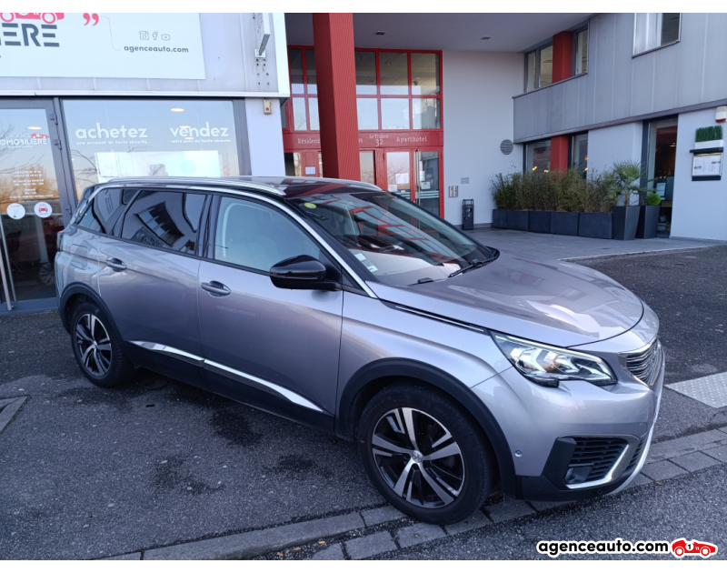 Achat voiture occasion, Auto occasion pas cher | Agence Auto Peugeot 5008 II 1.6 BlueHDi S&S 116 cv 7PL ALLURE BUSINESS Gris Année 2018 Manuelle Diesel
