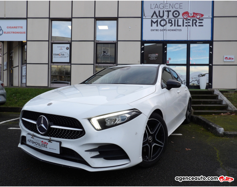 Compra de Coches Usados, Coches Usados Baratos %'|'% Agence Auto Mercedes Classe A 200 165CH AMG LINE- Attelage Amovible Blanc Año 2018 Manuelle Essence