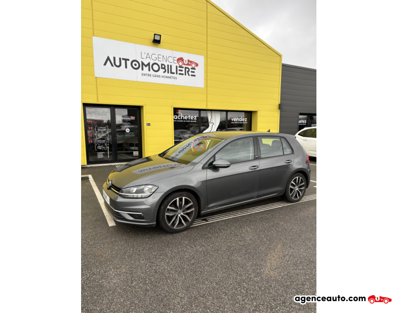 Achat voiture occasion, Auto occasion pas cher | Agence Auto Volkswagen Golf VII 1.4 TSI BLUEMOTION SOUND Gris Année 2018 Automatique Essence