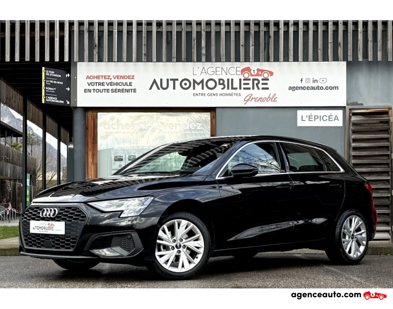 Compra de Coches Usados, Coches Usados Baratos %'|'% Agence Auto Audi A3 Sportback 35 TFSI 150ch MHEV Design S-tronic Noir Año 2022 Automatique Essence