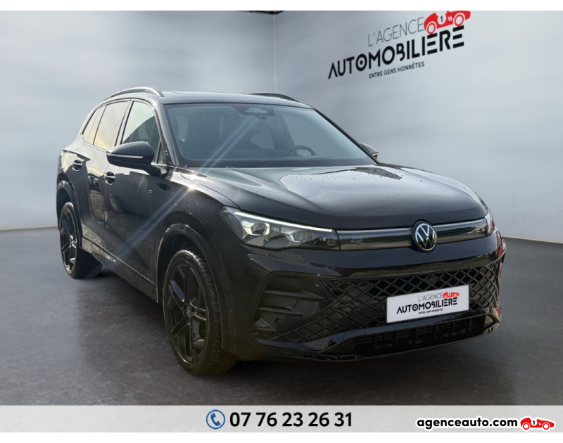 Achat voiture occasion, Auto occasion pas cher | Agence Auto Volkswagen Tiguan 2.0 TDI 193 4MOTION R-LINE EXCLUSIVE DSG7 Noir Année 2024 Automatique Diesel