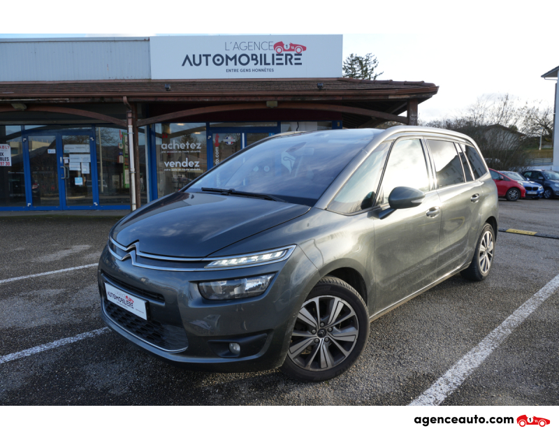 Aankoop Gebruikte Auto, Goedkope Gebruikte Auto | Agence Auto Citroen Grand C4 Picasso II 1.6 BLUEHDI 120 S&S INTENSIVE EAT6 Gris Jaar 2016 Automatique Diesel