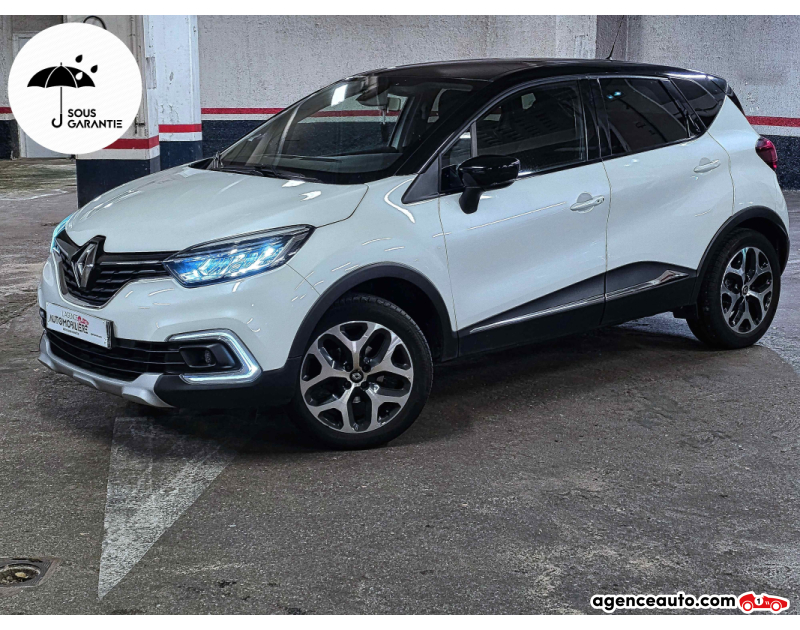 Aankoop Gebruikte Auto, Goedkope Gebruikte Auto | Agence Auto Renault Captur Phase 2 TCe 90 Intens BVM5 Blanc Jaar 2019 Manuelle Essence