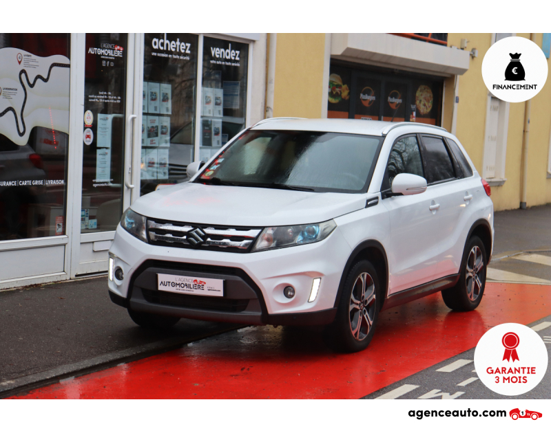 Compra de Coches Usados, Coches Usados Baratos %'|'% Agence Auto Suzuki Vitara 1.6 DDIS 120 Pack BVM (Sièges chauffants, Caméra) Blanc Año 2015 Manuelle Diesel