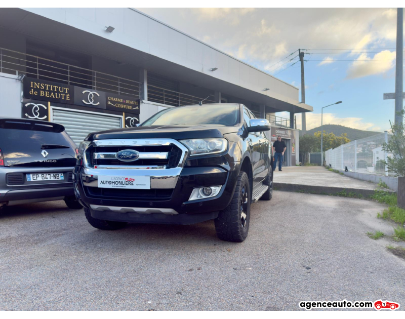 Compra de Coches Usados, Coches Usados Baratos %'|'% Agence Auto Ford Ranger DOUBLE CABINE 3.2 TDCI 200 LIMITED 4X4 BVA Noir Año 2018 Automatique Diesel